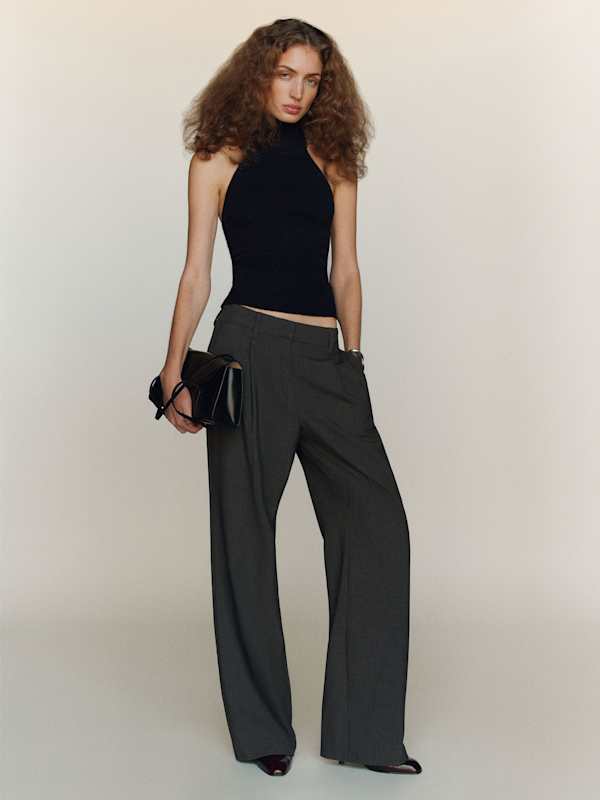 Leni Cashmere Halter - Black